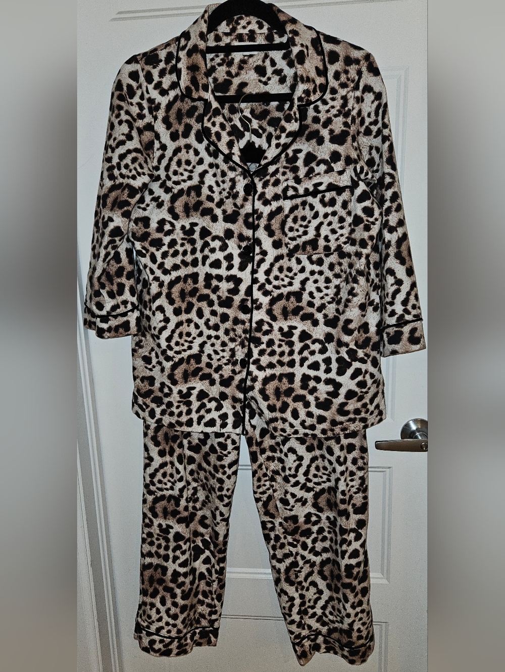 BedHead Leopard Print Pajama Set - Brown/Black/Cream